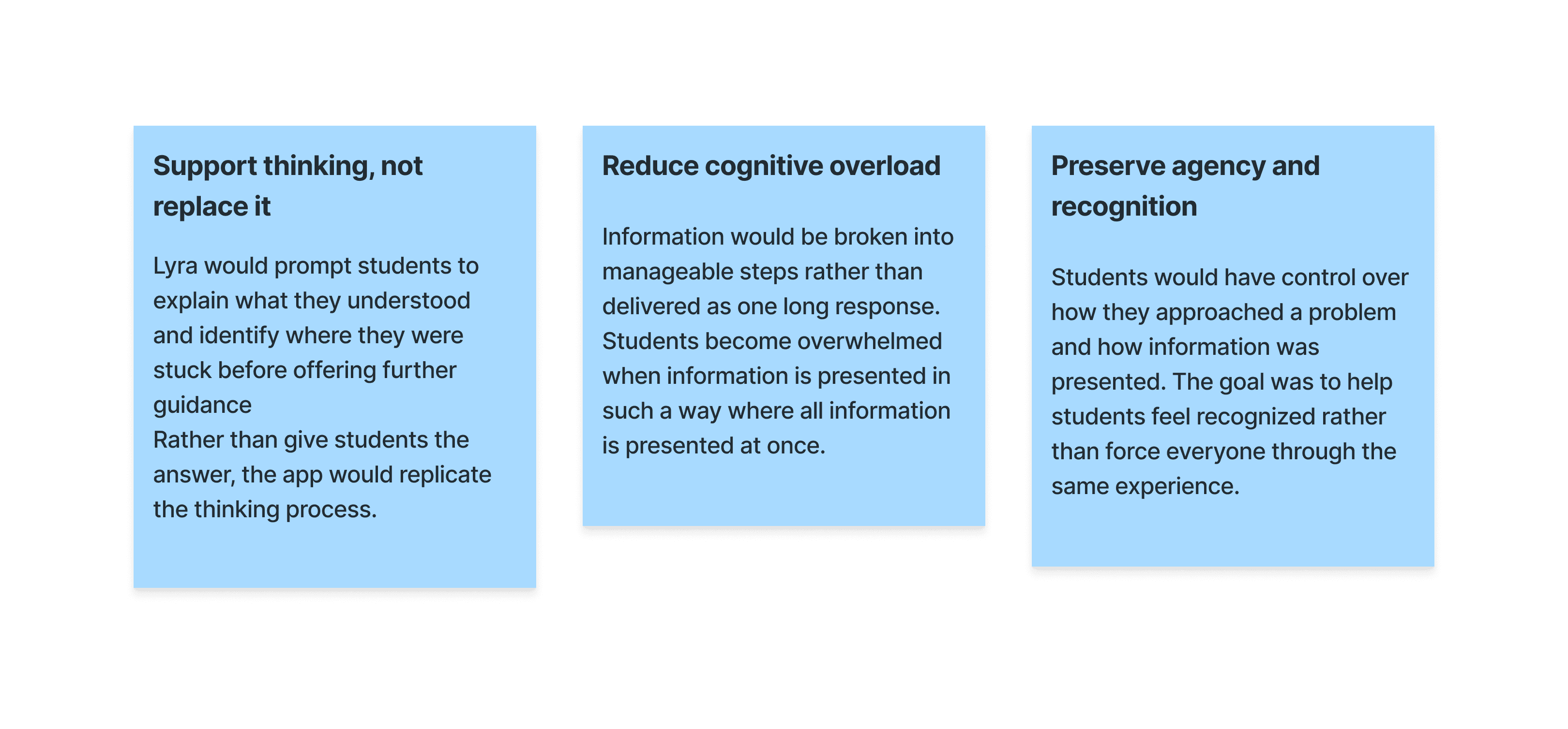 Lyra stakeholder design principles and critical thinking framework